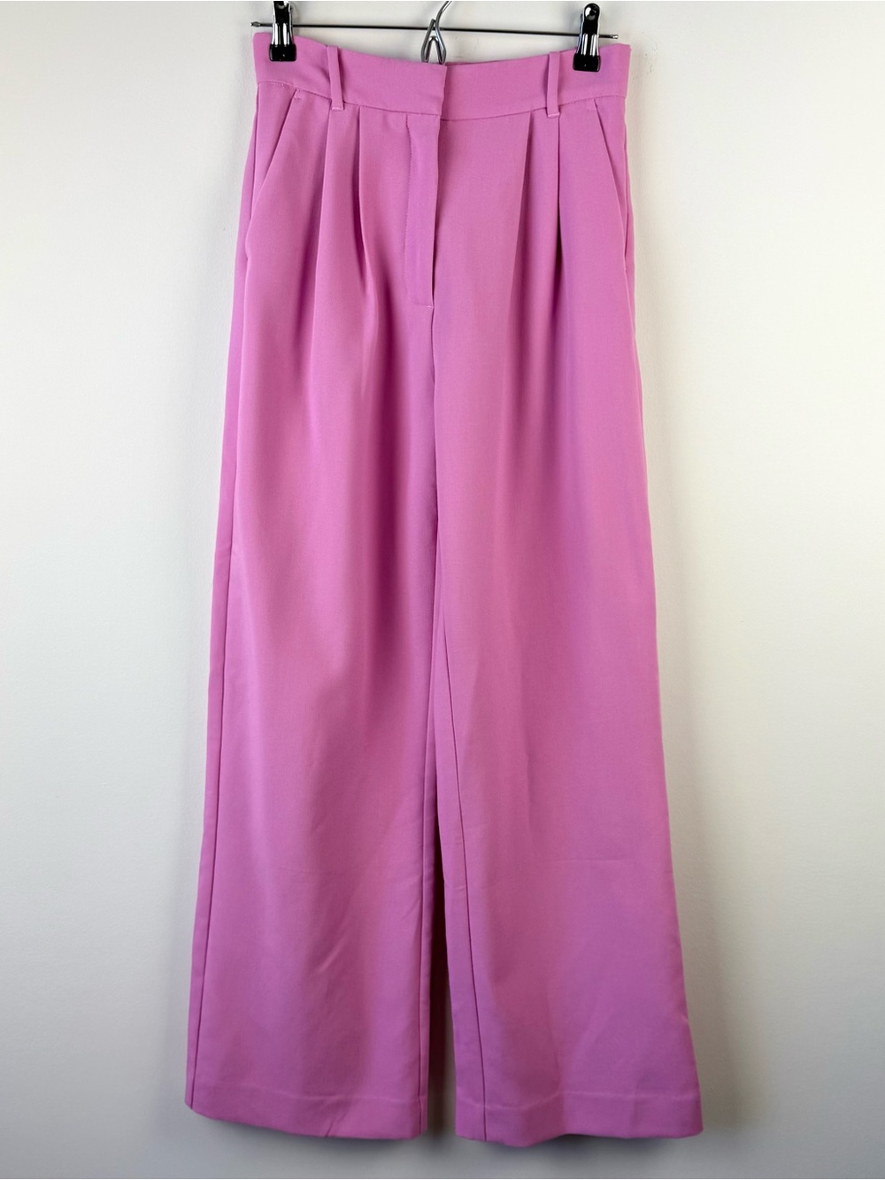 Abercrombie Sloane Tailored Wide Leg Pants Pink